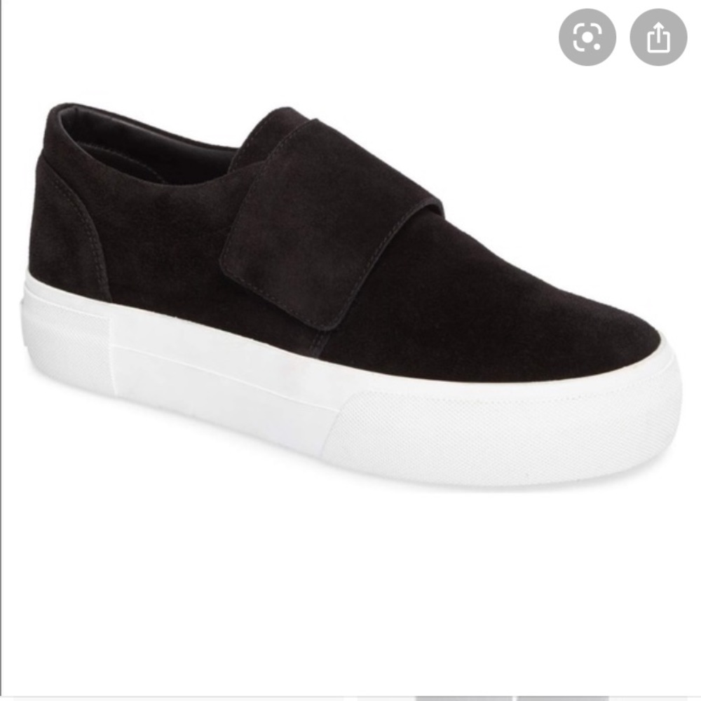 Vince Cage Slip On Suede Sneakers NWT Black 6